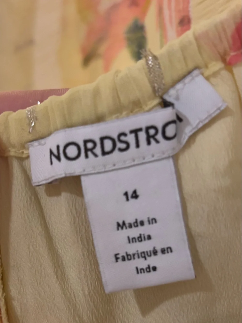 Nordstrom lightweight yellow